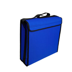 corner window sample bag in royal with carry handle - PottertonPacs corner window sample bag in royal with carry handle