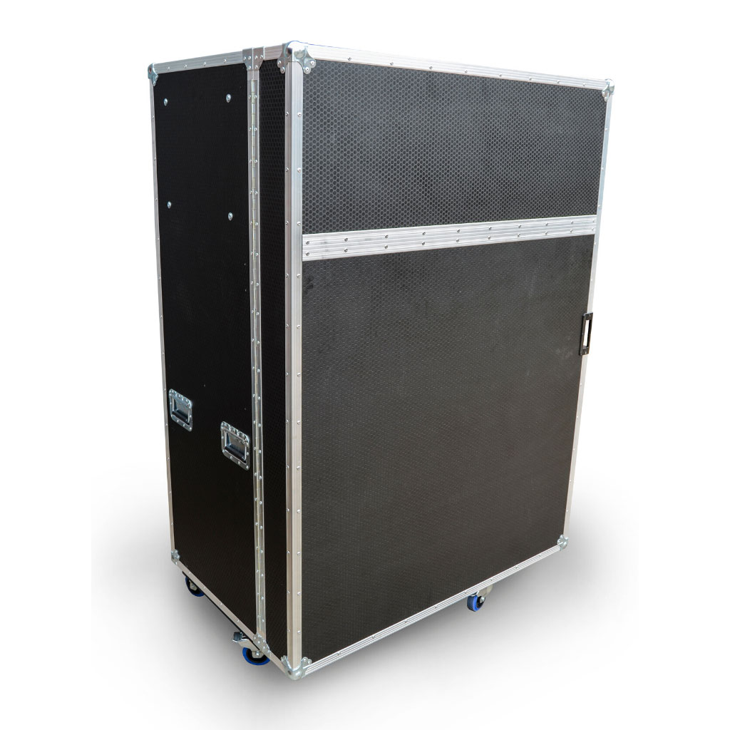 large-flight-case-on-casters - PottertonPacs large wardrobe style black flight case on castors