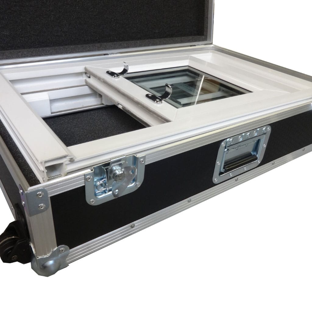 window-sample-flight-case - PottertonPacs durable custom flight case with foam interior to house a window sample