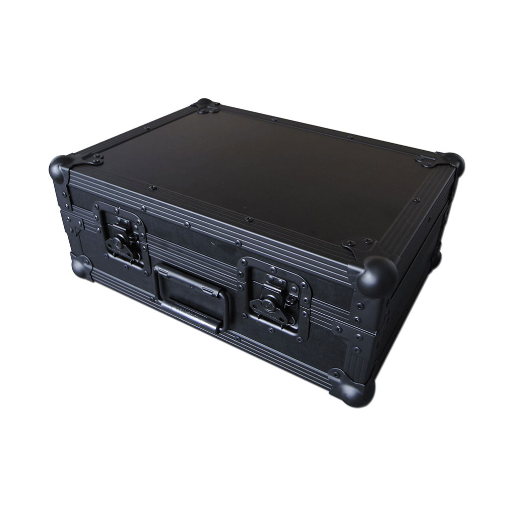 Black Flight Case with Black Aluminium Extrusion and Hardware