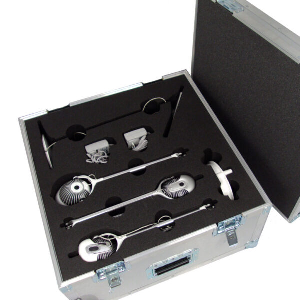 sound equipment custom flight case with routed foam insert internally shown with lid open to display protected and well presented products
