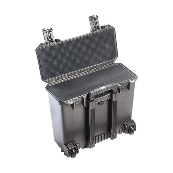 iM2435 office divider case with telescopic handle and wheels with foam insert set