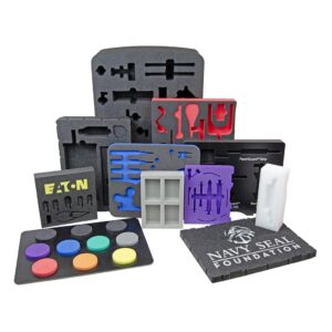 custom foam inserts for cases and boxes for protection and promotional presentation or product samples