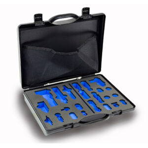 Black SPI Case Interior with Dual Colour CNC Routed Foam Insert - PottertonPacs Black SPI Case Interior with Dual Colour CNC Routed Foam Insert