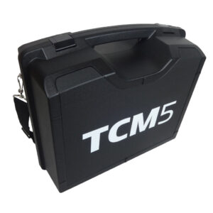 plastic case with shoulder strap fitted