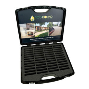 resin bound driveway sample case to take samples to site
