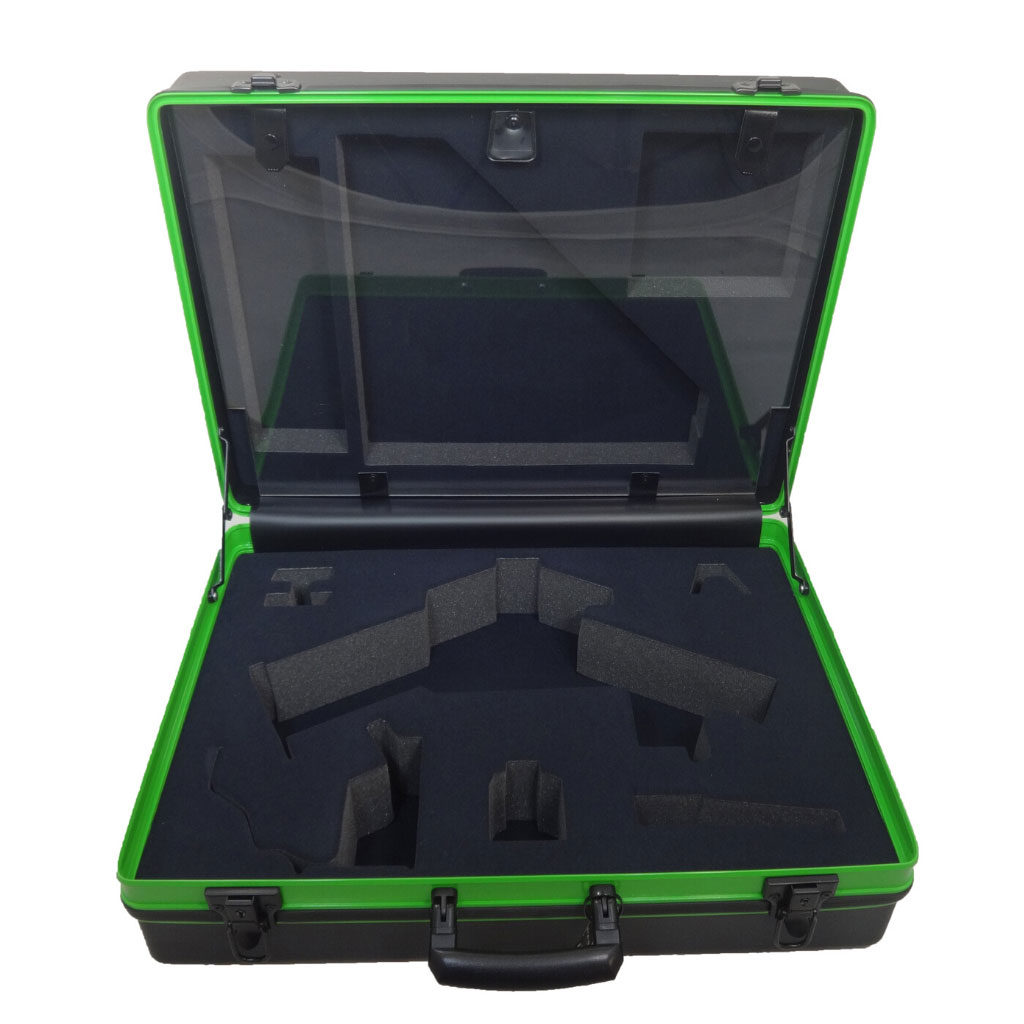 ABS-case-with-green-frame-and-black-foam - PottertonPacs