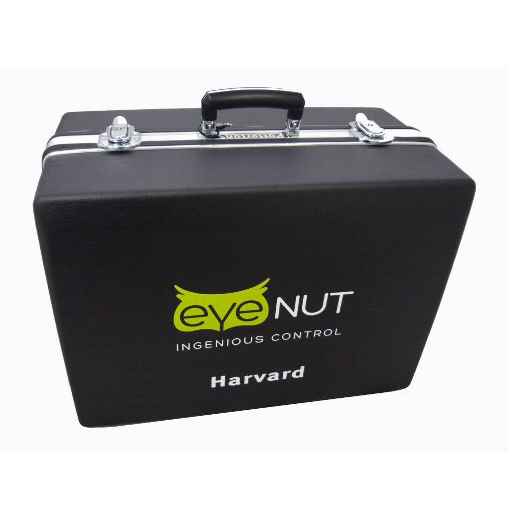 Black-ABS-case-with-company-logo - PottertonPacs black case branded harvard eye nut to carry sample lighting controls