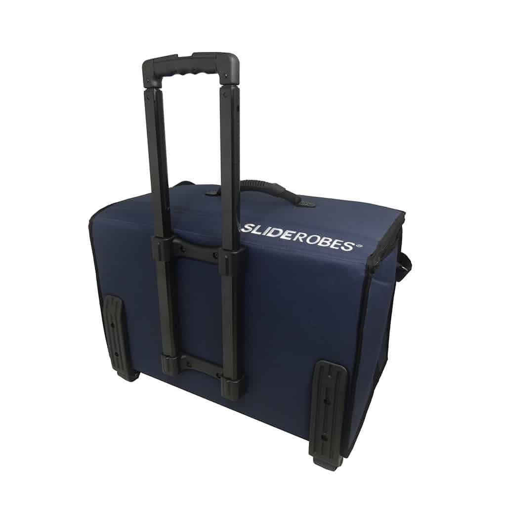 ustom made sample or equipment bag made as a sales demo bag with wheels and company logo