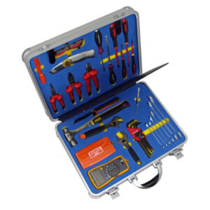 aluminium carry case with foam insert to hold sample tools