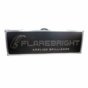 engraved logo bespoke flight cases