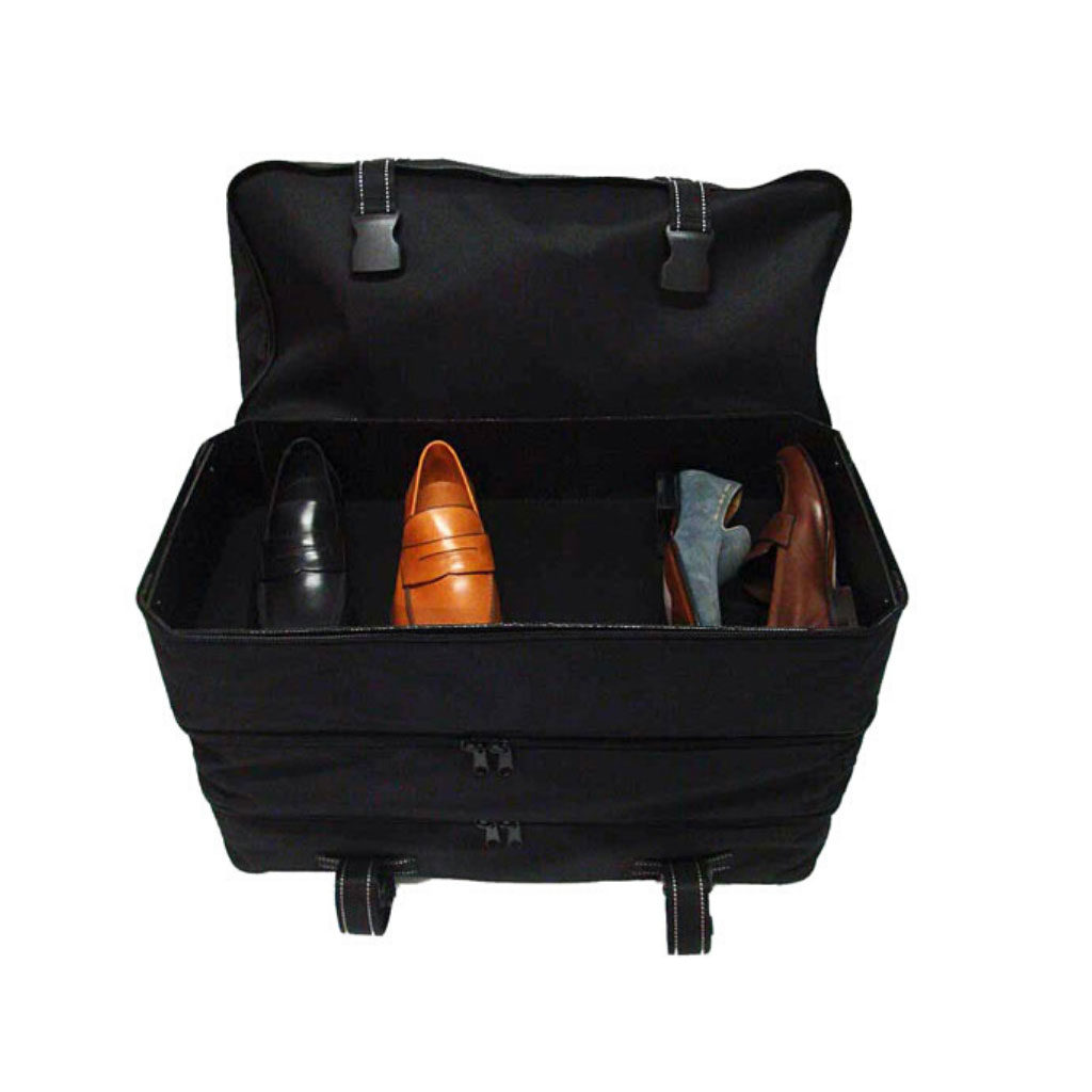 mens shoe sample displayed inside shoe sample bag 7301 - PottertonPacs mens shoe sample displayed inside shoe sample bag 7301