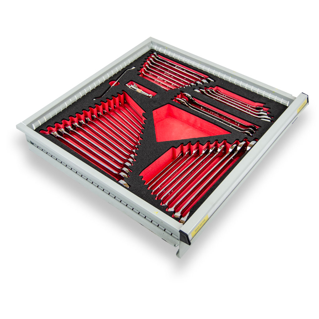 foam insert in tool control drawer