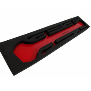 custom cut black foam with tool identification code