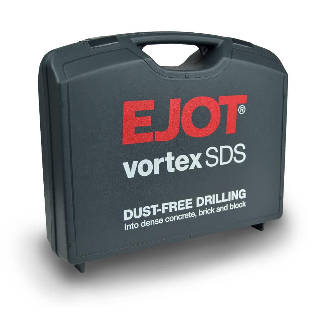 grey plastic branded sample kit case