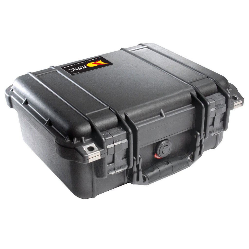 black peli 1400 case with folding handle