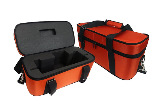 Sales Reps Bags For Your Transportation and Presentation Needs, orange bags with custom cut foam inserts