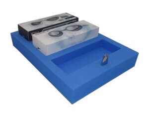 welded-blue-die-cut-foam-packgaing-insert - PottertonPacs